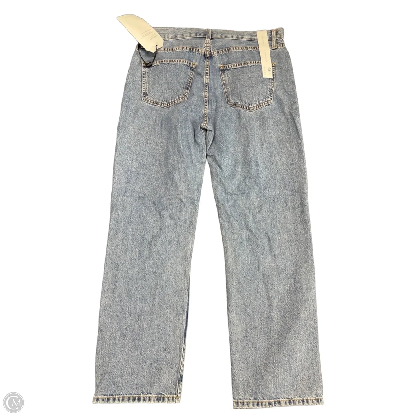 Jeans Straight By Current/elliott In Blue Denim, Size: 8