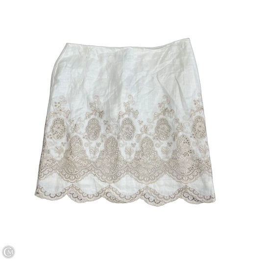 Skirt Mini & Short By Ann Taylor In White, Size: 10p