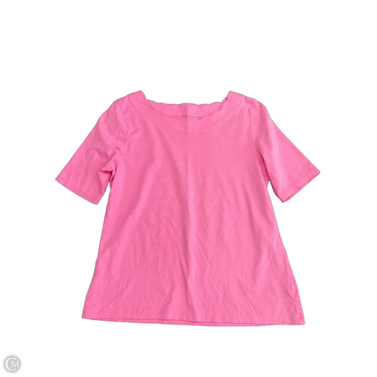 Top Short Sleeve Basic By Talbots In Pink, Size: Mp