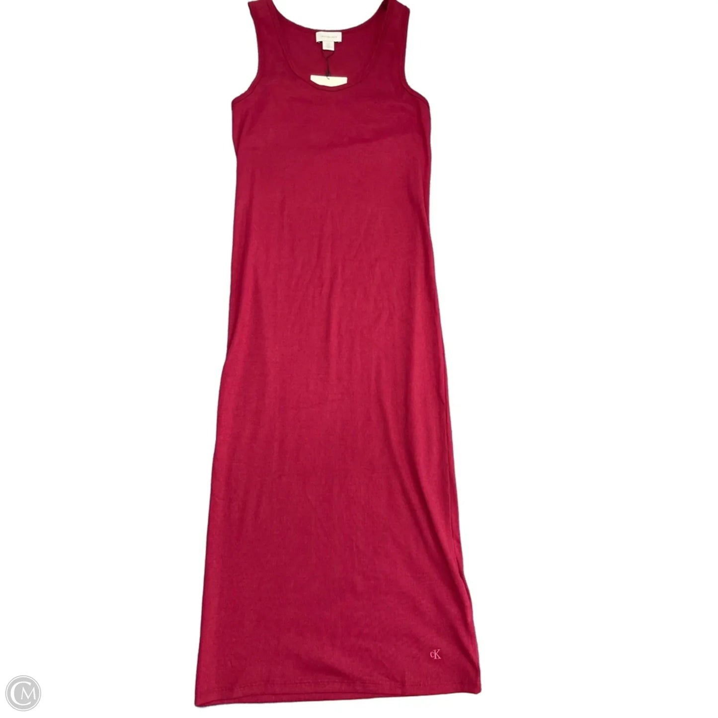 Dress Casual Midi By Calvin Klein In Red, Size: Xl
