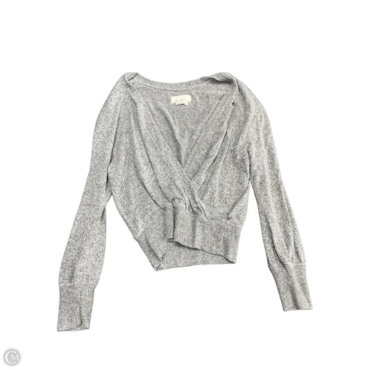 Top Long Sleeve By Anthropologie In Grey, Size: S