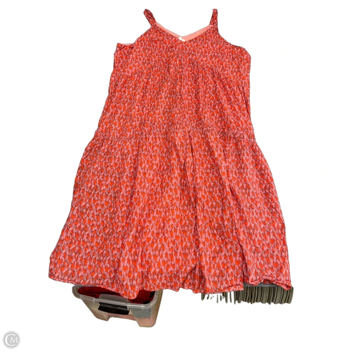 Dress Casual Midi By Joie In Pink & Red, Size: Xxl