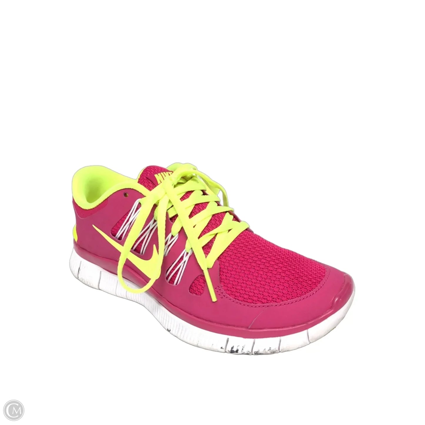Shoes Athletic By Nike In Pink & Yellow, Size: 6