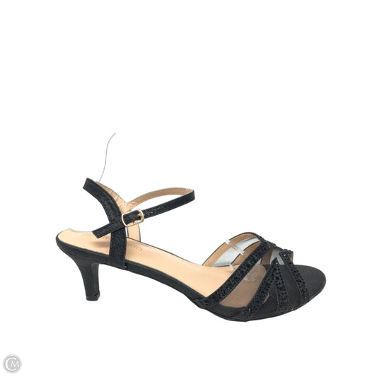 Sandals Heels Kitten By Dream Pairs In Black, Size: 11