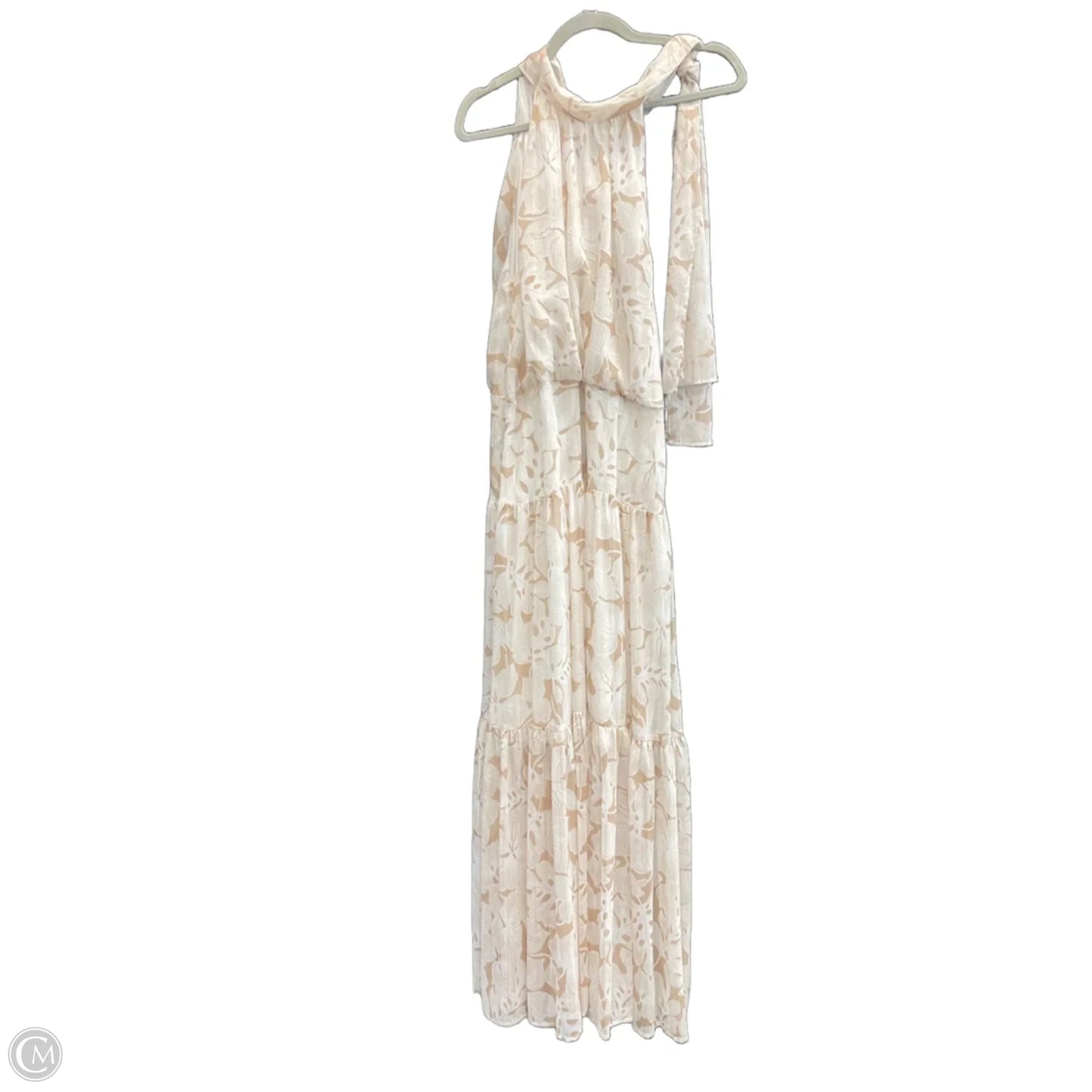 Dress Casual Maxi By Tommy Hilfiger In Brown & White, Size: 14