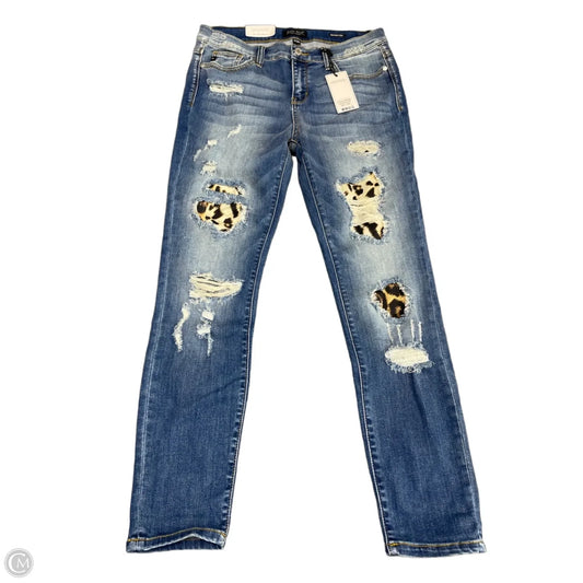 Jeans Skinny By Judy Blue In Blue Denim, Size: 10
