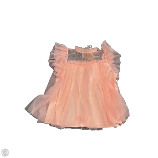 Blouse Short Sleeve By Bibi In Pink, Size: L
