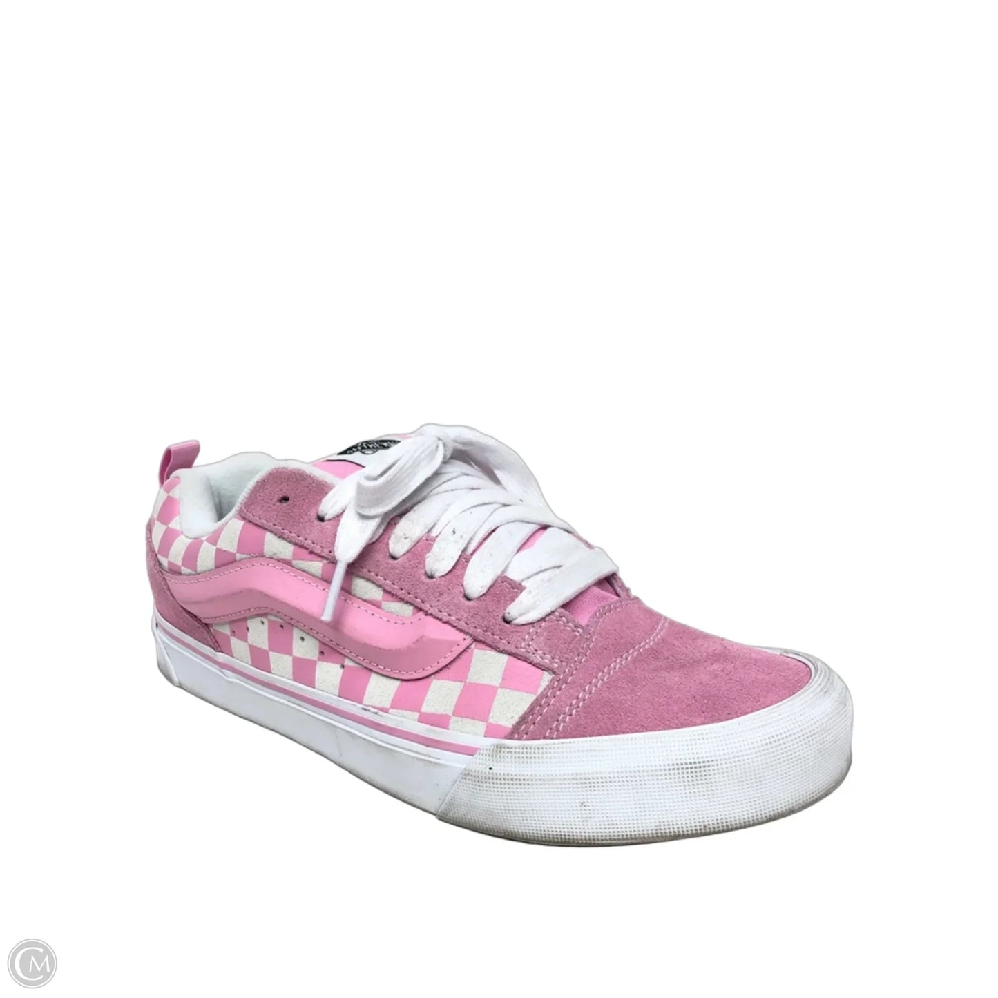 Shoes Sneakers By Vans In Pink & White, Size: 12