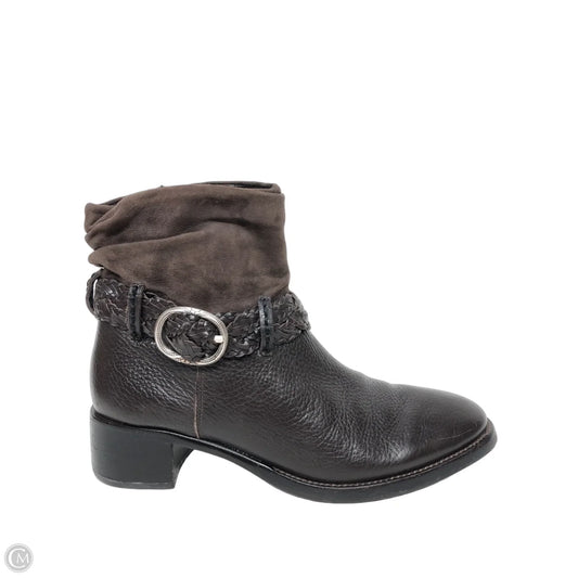 Boots Leather By Brighton In Brown, Size: 6