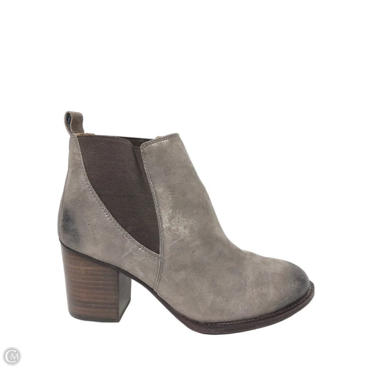 Boots Ankle Heels By Sofft In Taupe, Size: 8.5