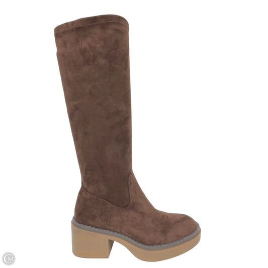 Boots Mid-calf Flats By White Mountain In Brown, Size: 5.5