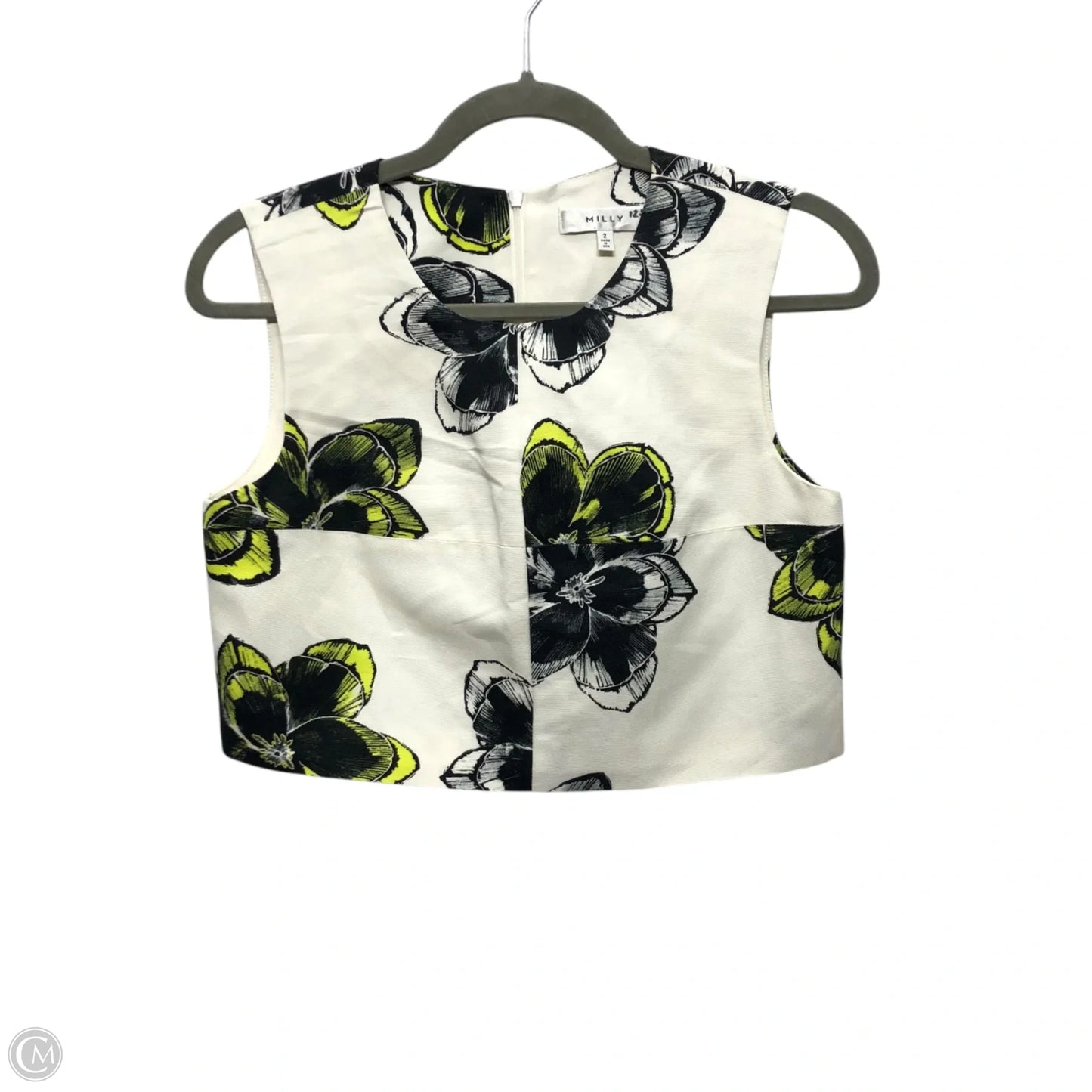 Top Sleeveless Designer By Milly In Cream, Size: 2