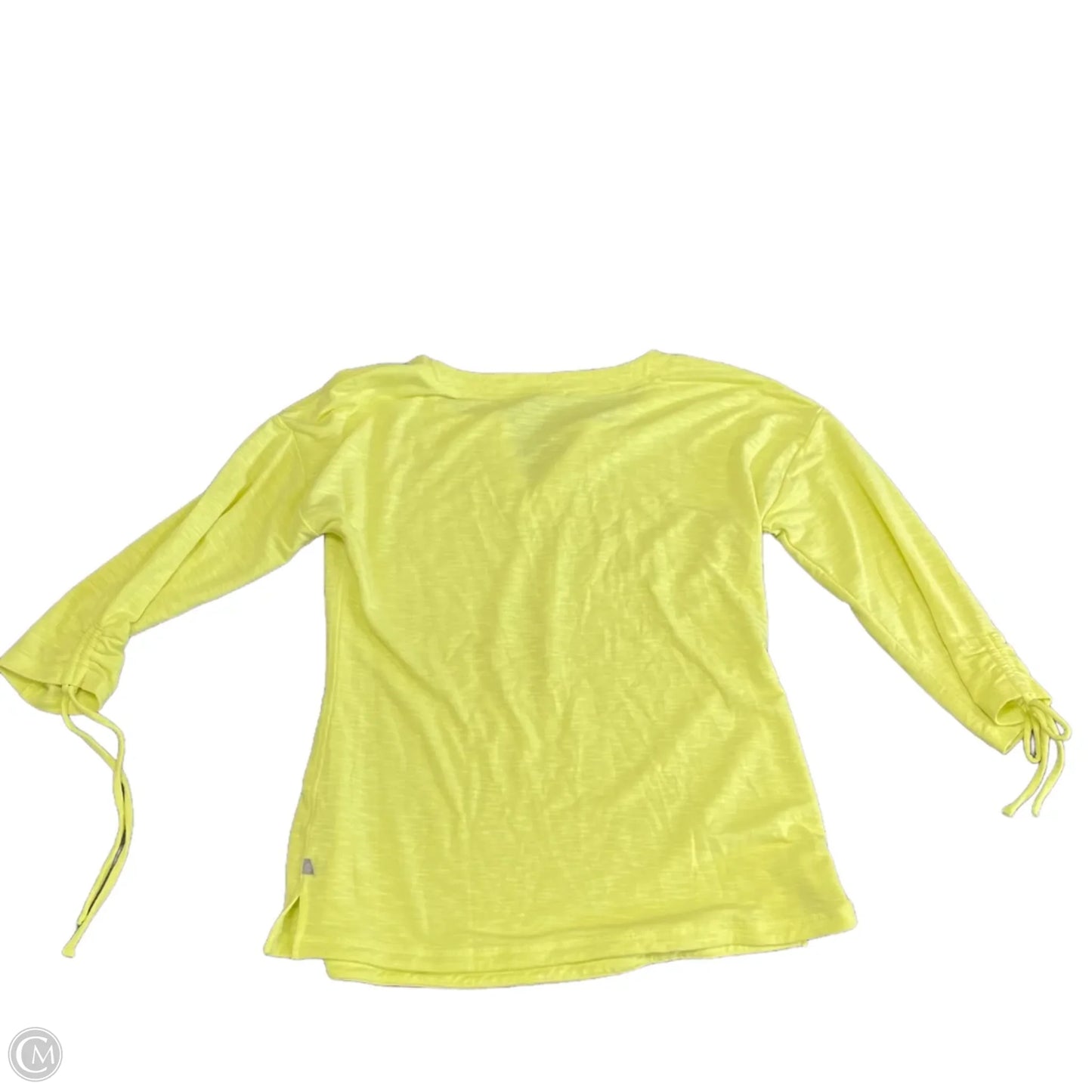 Top 3/4 Sleeve By Talbots In Yellow, Size: S