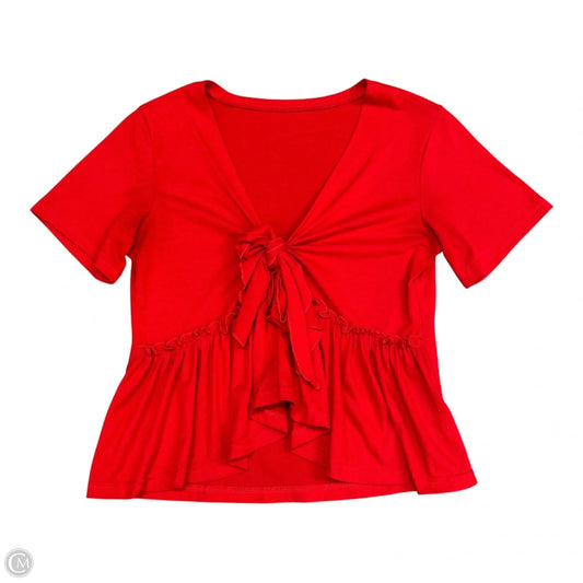 Top Short Sleeve By Clothes Mentor In Red, Size: S