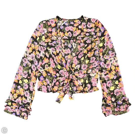 Top Long Sleeve By Free People In Multi-colored, Size: S