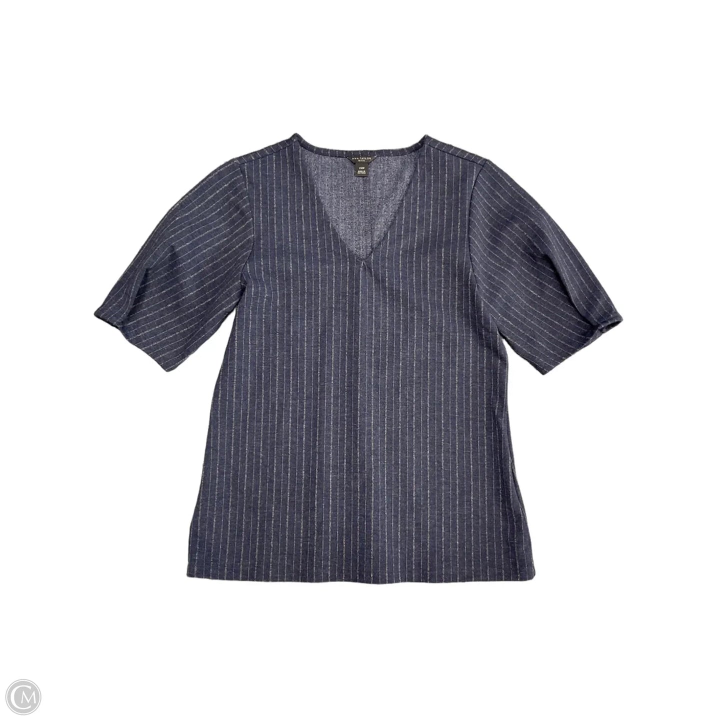 Top Short Sleeve By Ann Taylor In Navy, Size: Xxsp
