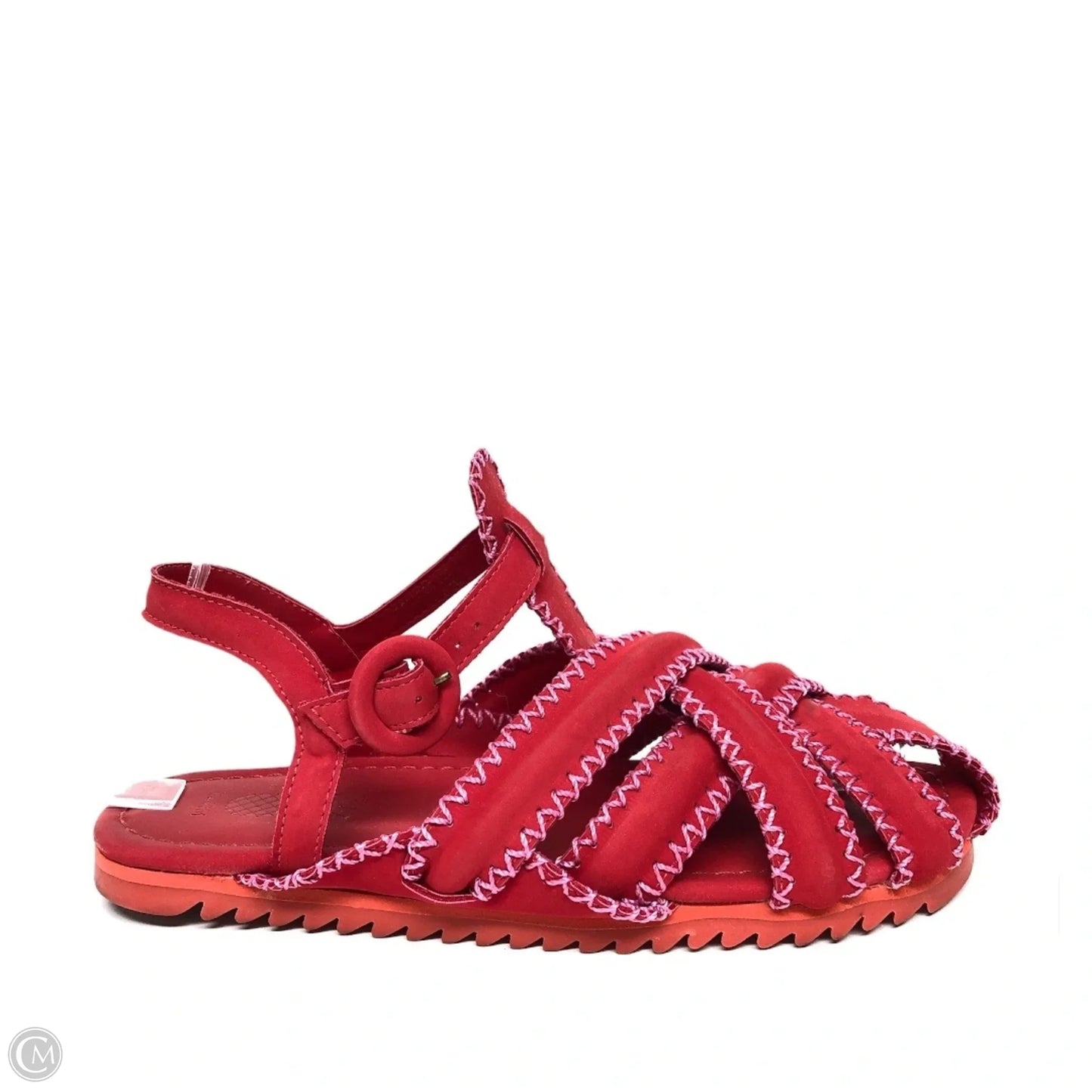 Sandals Flats By Farm Rio In Red, Size: 9