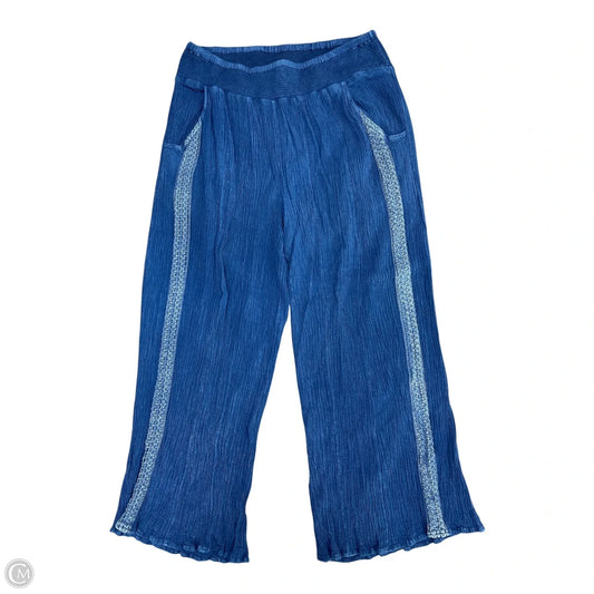 Pants Wide Leg By Studio West In Blue, Size: M