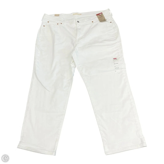 Jeans Boyfriend By Levis In White, Size: 24
