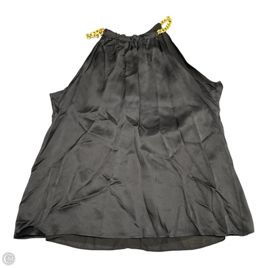 Top Sleeveless By Tahari In Black, Size: L
