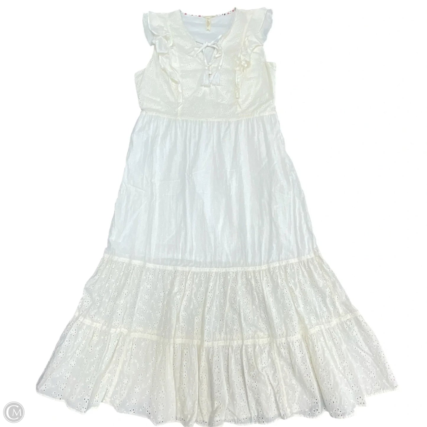 Dress Casual Maxi By Matilda Jane In Cream, Size: L