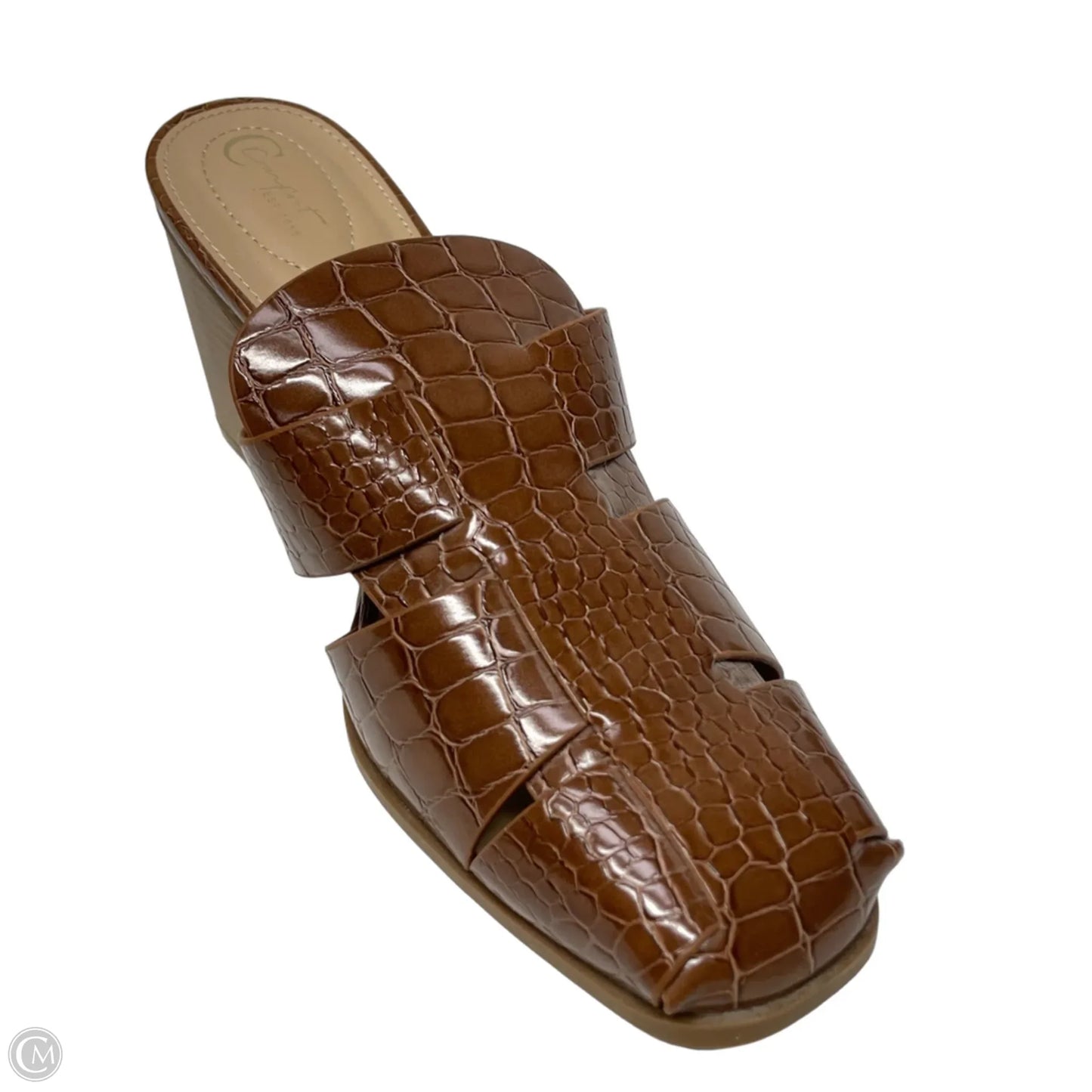Shoes Heels Block By Cato In Brown, Size: 11