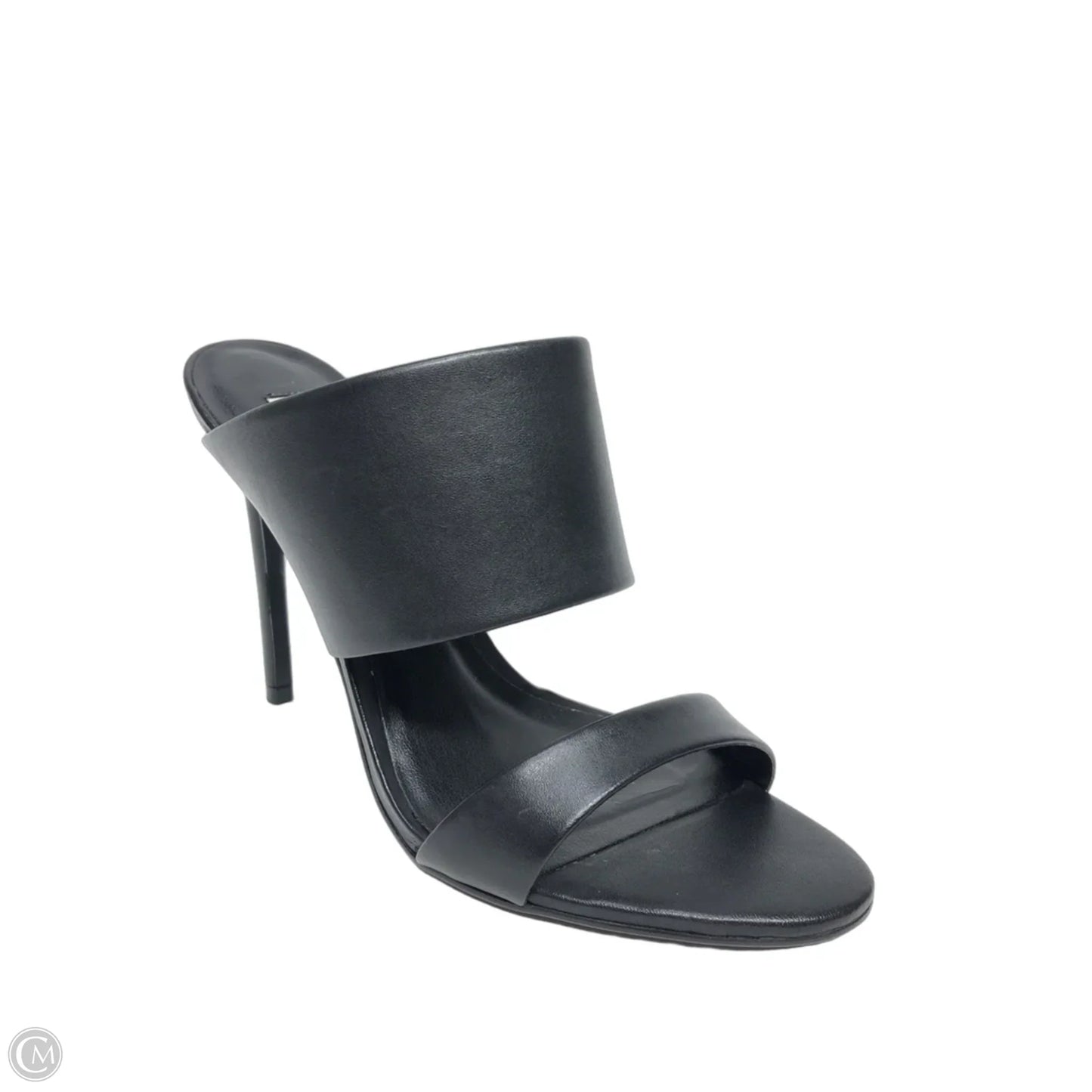Sandals Heels Stiletto By Steve Madden In Black, Size: 8