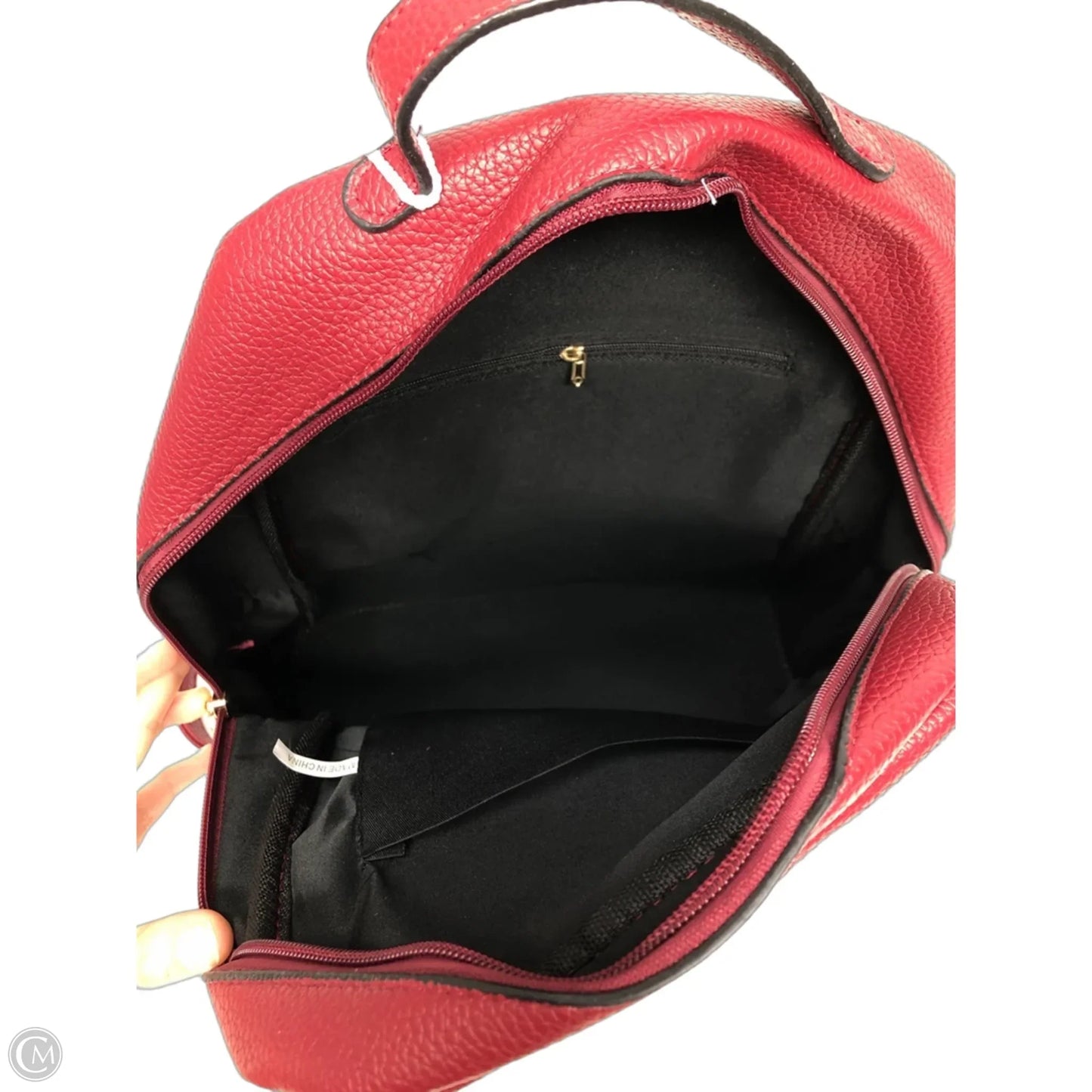 Backpack Leather By Clothes Mentor, Size: Medium