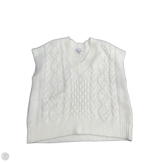 Vest Sweater By Lucy Paris In White, Size: S