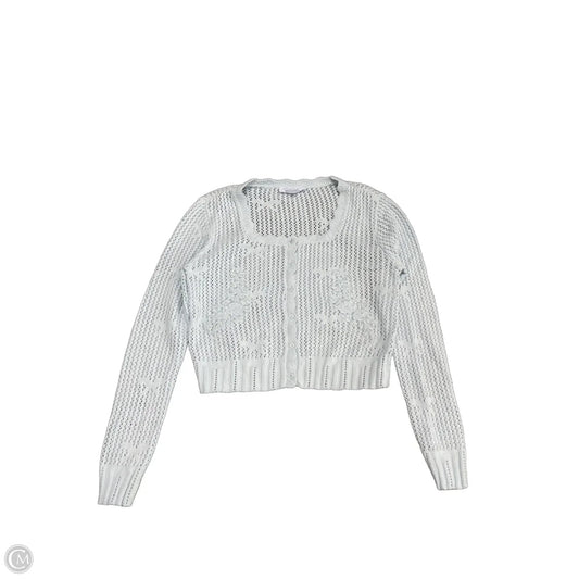 Sweater Cardigan By Celebrity Pink In Blue, Size: S