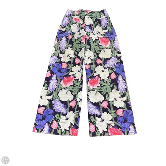 Pants Wide Leg By Anthropologie In Floral Print, Size: 4
