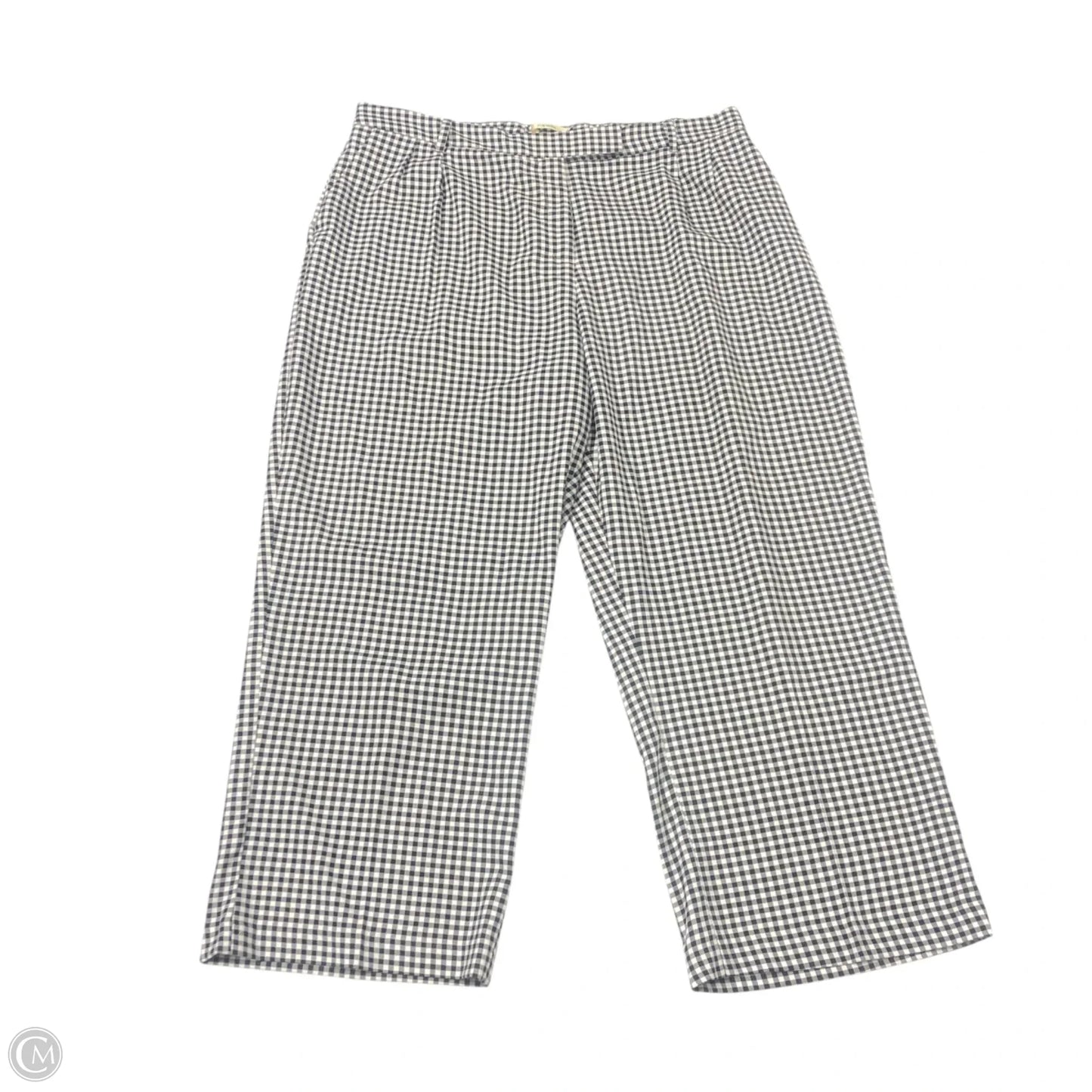 Pants Wide Leg By Clothes Mentor In Black & White, Size: 2x