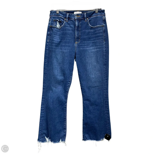 Jeans Cropped By Loft In Blue, Size: 12