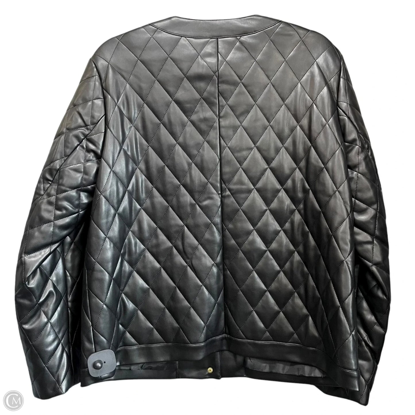 Jacket Puffer & Quilted By Anne Klein In Black, Size: M