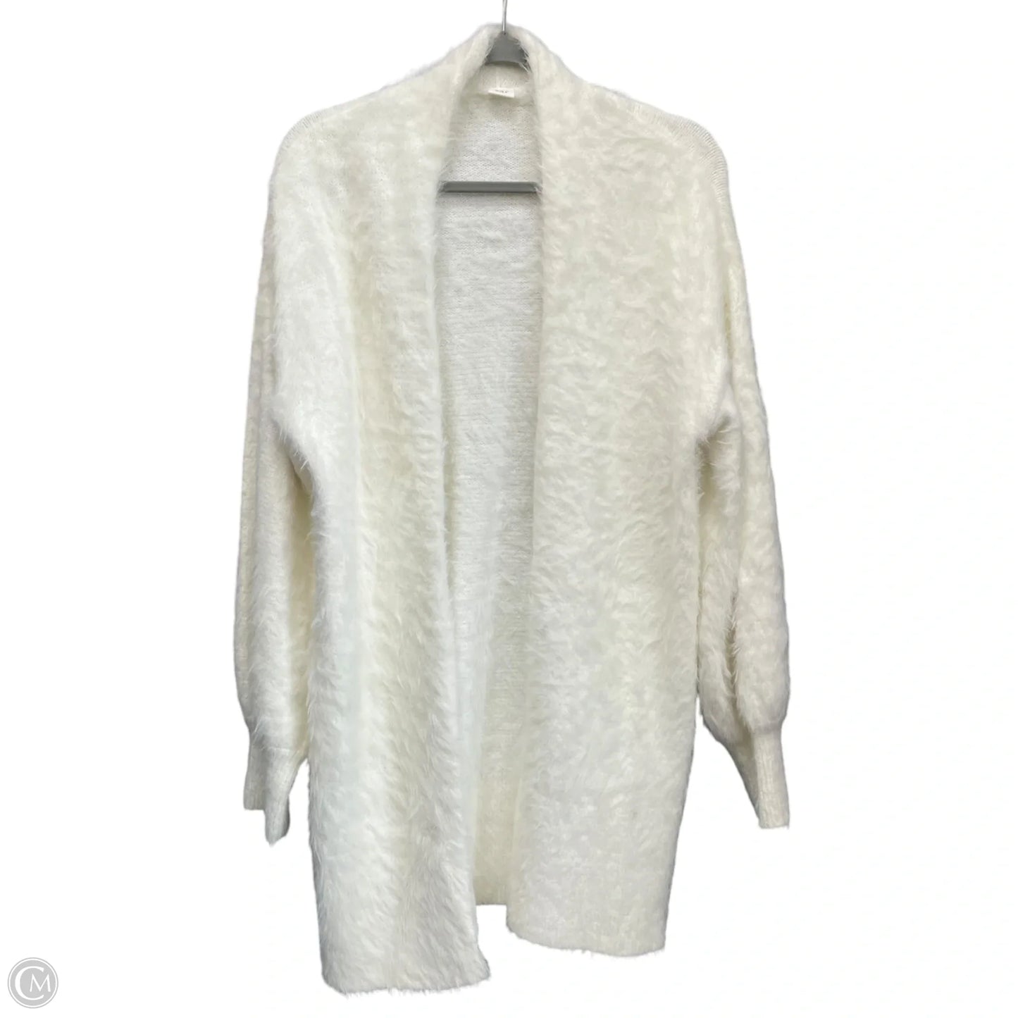 Sweater Cardigan By Gap In White, Size: M