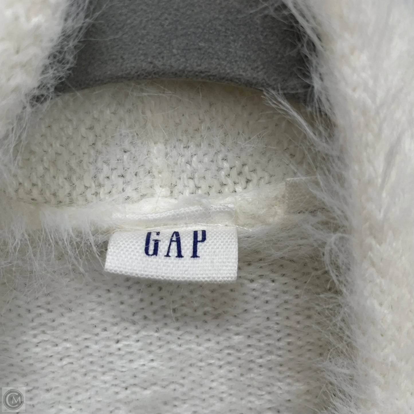 Sweater Cardigan By Gap In White, Size: M