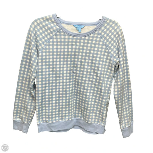 Sweatshirt Crewneck By Draper James In Blue & White, Size: M
