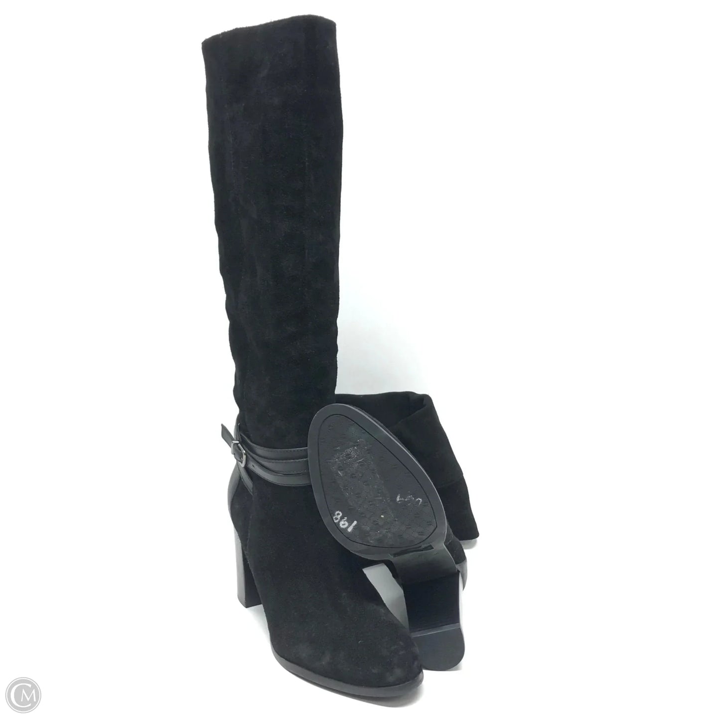 Boots Mid-calf Heels By Antonio Melani In Black, Size: 7.5