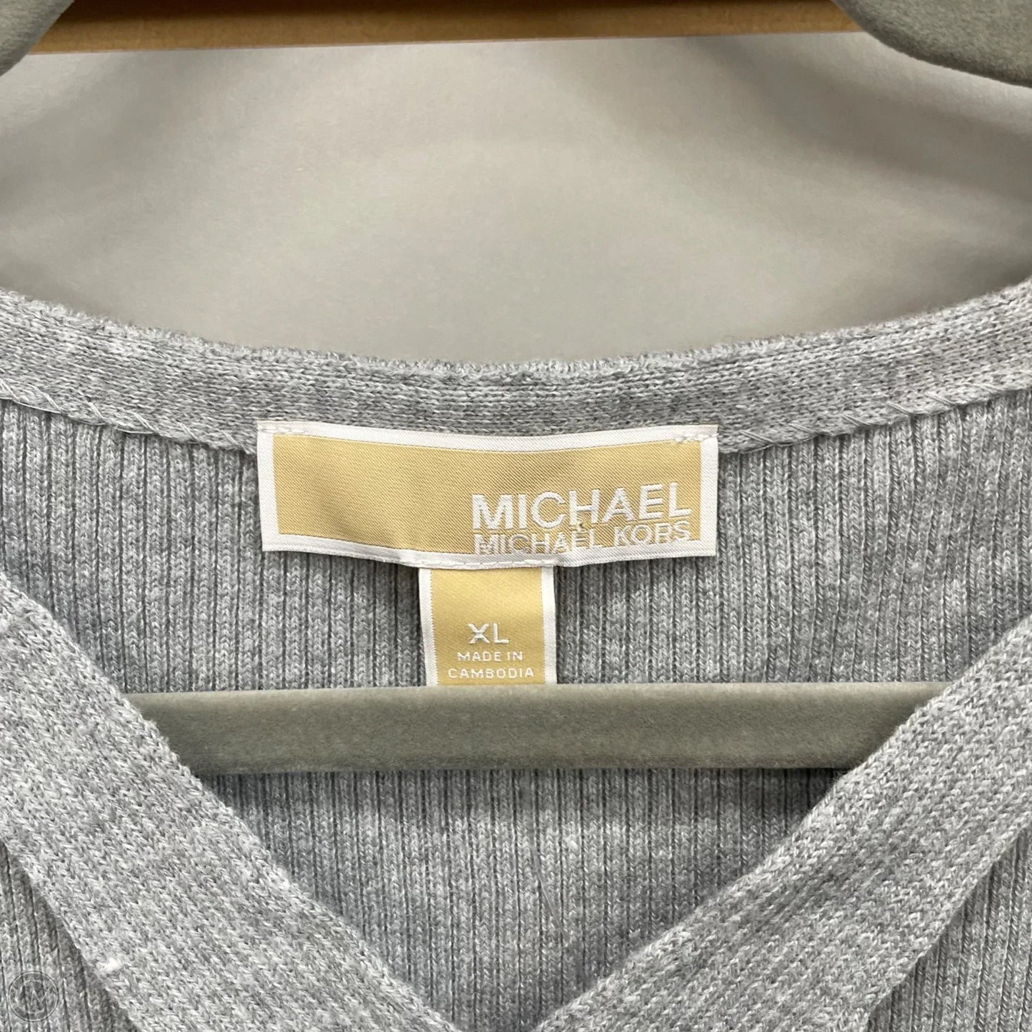 Sweater By Michael By Michael Kors In Grey, Size: Xl