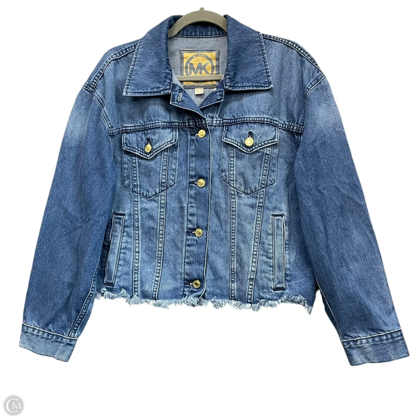 Jacket Denim By Michael By Michael Kors In Blue, Size: L
