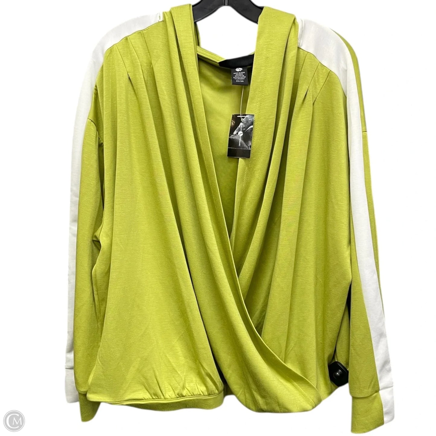 Lounge Set Pants By Ashley Stewart In Green & White, Size: 22