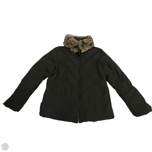 Coat Puffer & Quilted By Jones New York In Black, Size: M