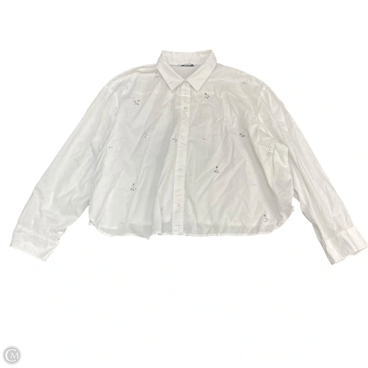 Top Long Sleeve By Old Navy In White, Size: Xxl