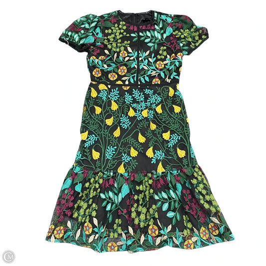Dress Casual Short By Tahari In Black & Green, Size: 6