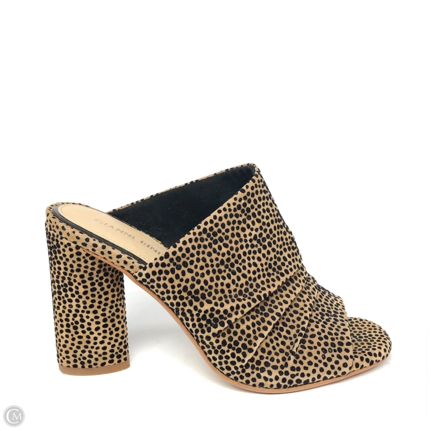 Shoes Heels Block By Gianni Bini In Black & Tan, Size: 6.5