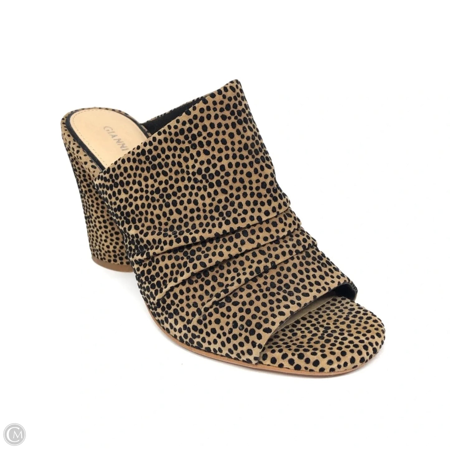 Shoes Heels Block By Gianni Bini In Black & Tan, Size: 6.5
