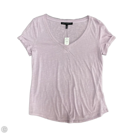 Top Short Sleeve By White House Black Market In Purple, Size: Xs