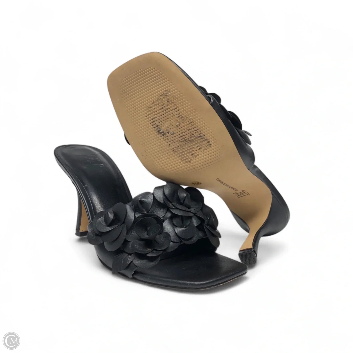Sandals Heels Stiletto By International Concepts In Black, Size: 7.5