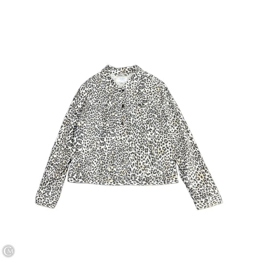 Jacket Denim By Time And Tru In Animal Print, Size: Xl