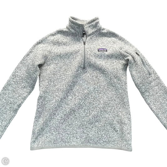 Jacket Fleece By Patagonia In Grey, Size: M